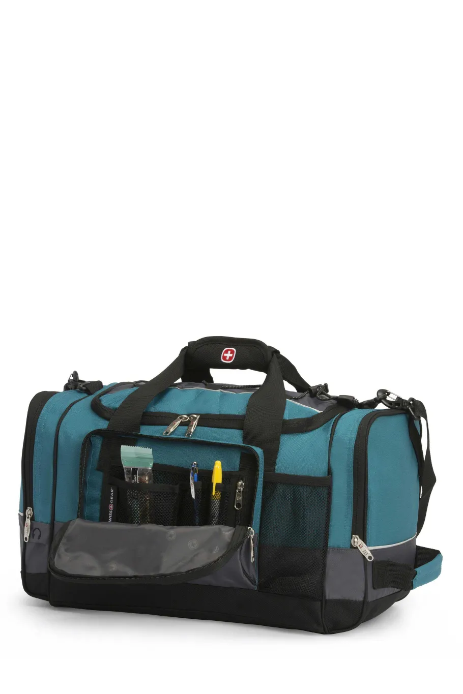 Cheap SWISSGEAR 9000 20" Apex Duffel Bag - Sport Collection Black/Red | Blue/Gray