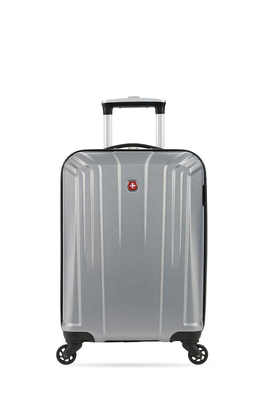Fashion SWISSGEAR 3750 18" Carry On Hardside Spinner Luggage - Silver