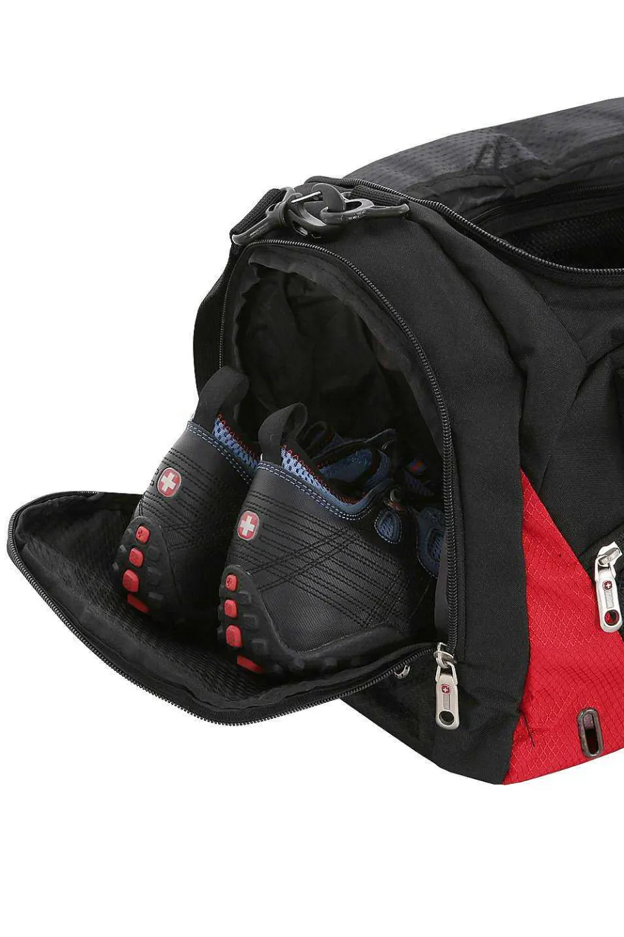 swissgear___duffel_bag__blackred_5-1.webp Discount SWISSGEAR 1900 21" Duffel Bag - Black/Red