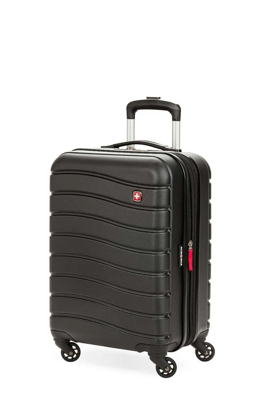 Flash Sale SWISSGEAR 7790 18" Expandable Carry On Hardside Spinner Luggage Black | Gray