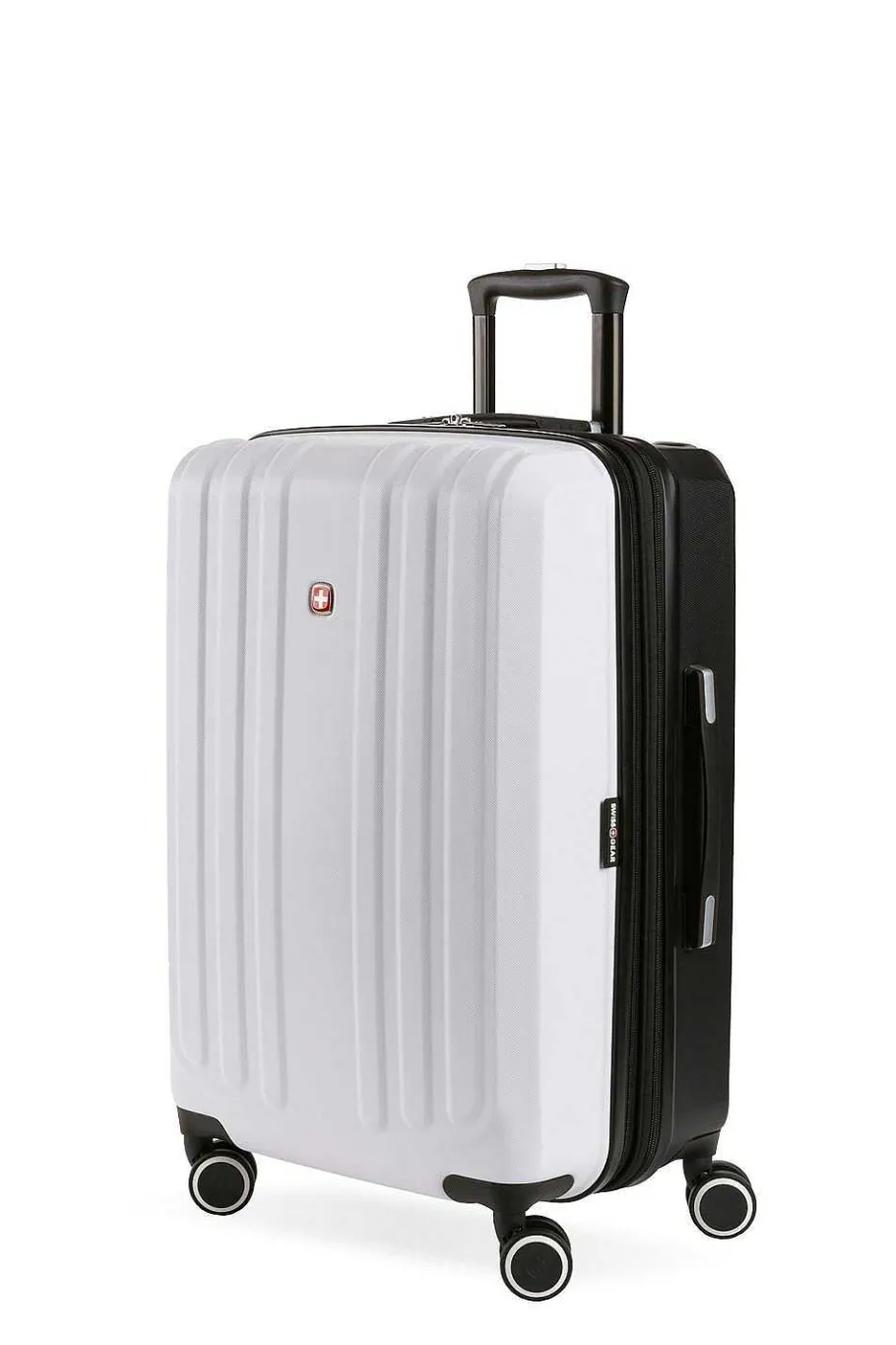 Hot SWISSGEAR 8028 24" Expandable Hardside Spinner Luggage Black/White | Gray/Pink | Ivory/Taupe | Light Gray/Ash Gray