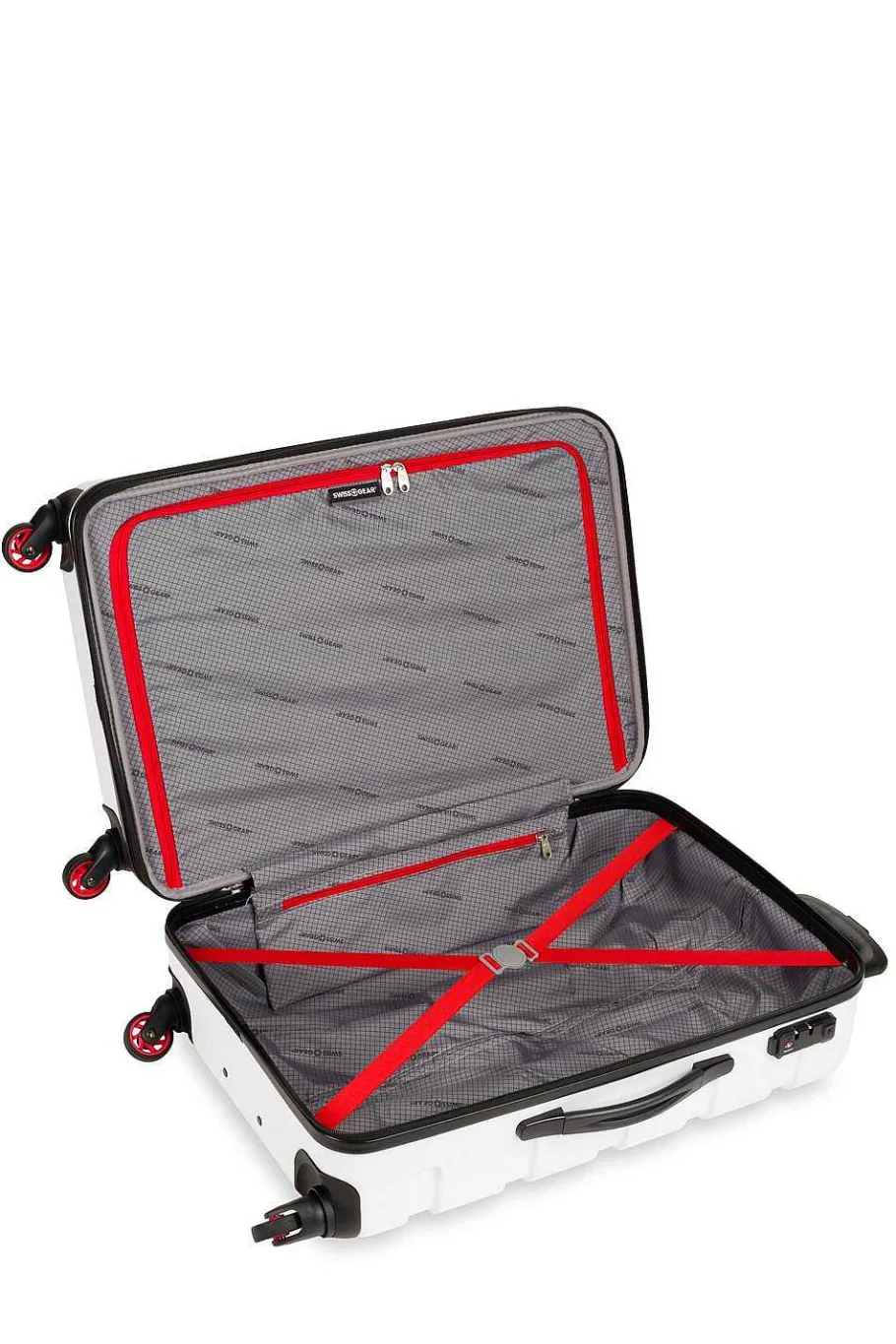 swissgear___expandable_hardside_spinner_luggage_8-6.webp Sale SWISSGEAR 7366 23" Expandable Hardside Spinner Luggage Black | Clearly Aqua | Cobalt Blue | Coral Almond