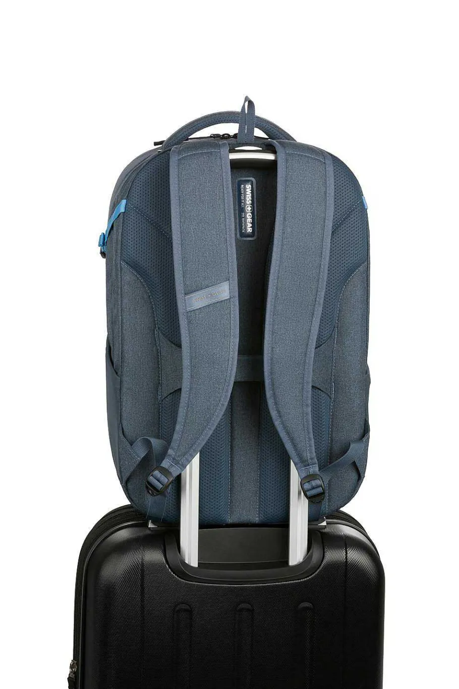 Shop SWISSGEAR 8169 16" Laptop Backpack Charcoal/Gray/Blue | Charcoal/Light Gray | Charcoal/Navy