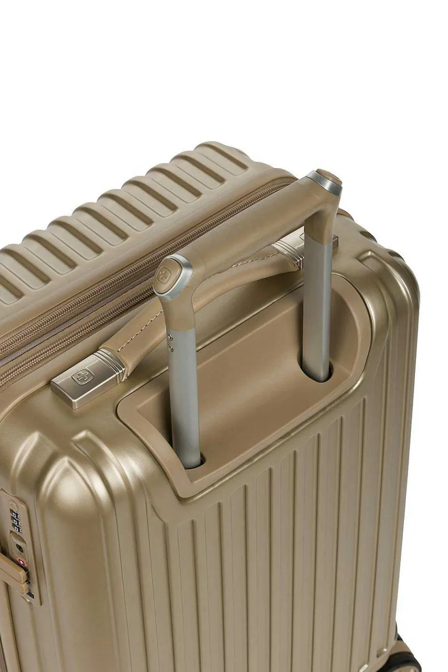 Cheap SWISSGEAR 7910 20" Usb Expandable Carry On Hardside Spinner Luggage - Golden Sand