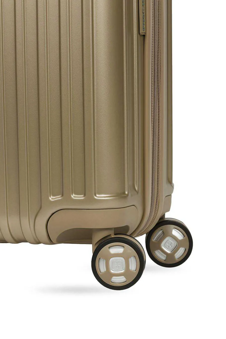 Hot SWISSGEAR 7910 20" Usb Expandable Carry On Hardside Spinner Luggage - Golden Sand