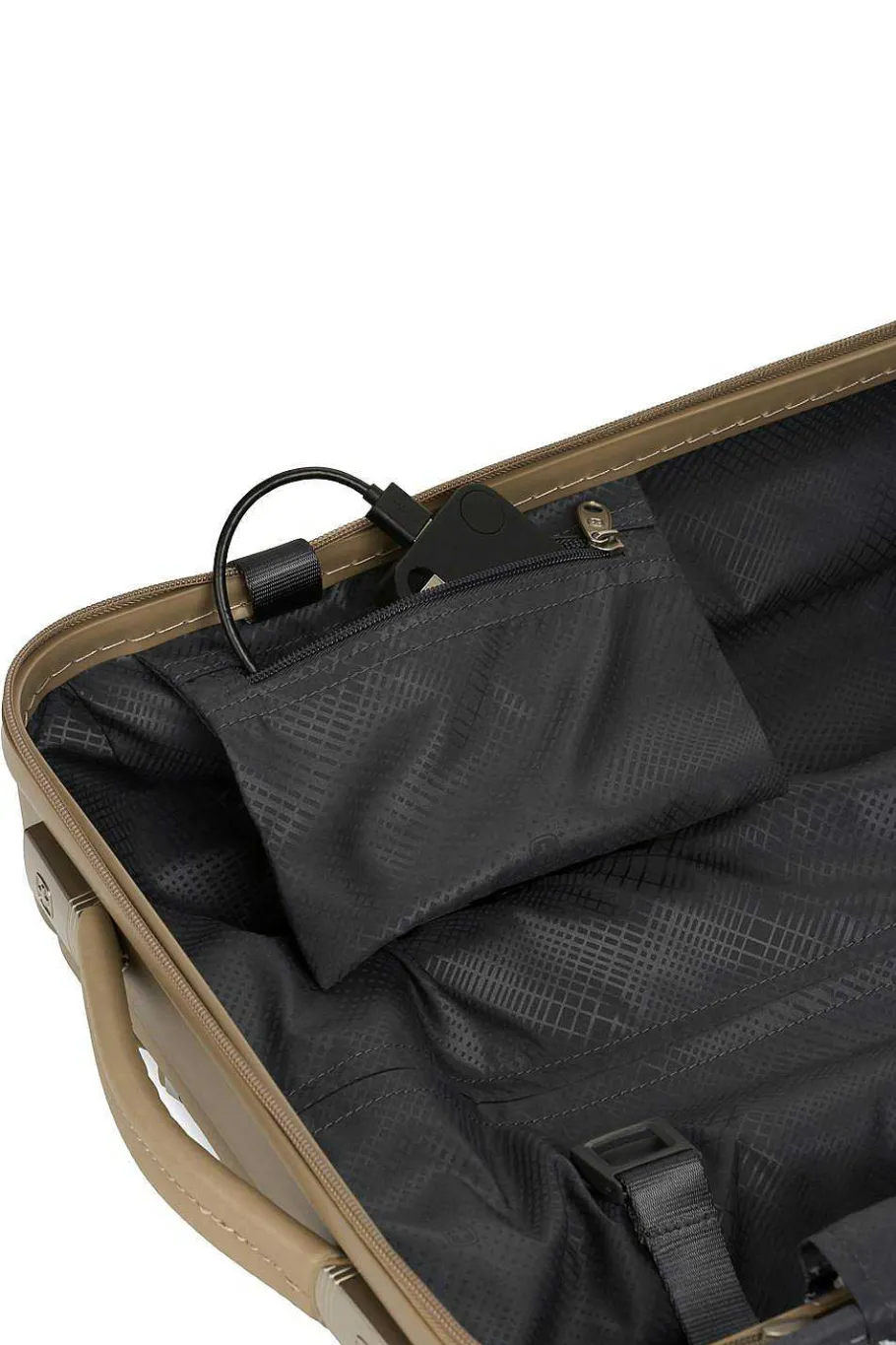 Cheap SWISSGEAR 7910 20" Usb Expandable Carry On Hardside Spinner Luggage - Golden Sand