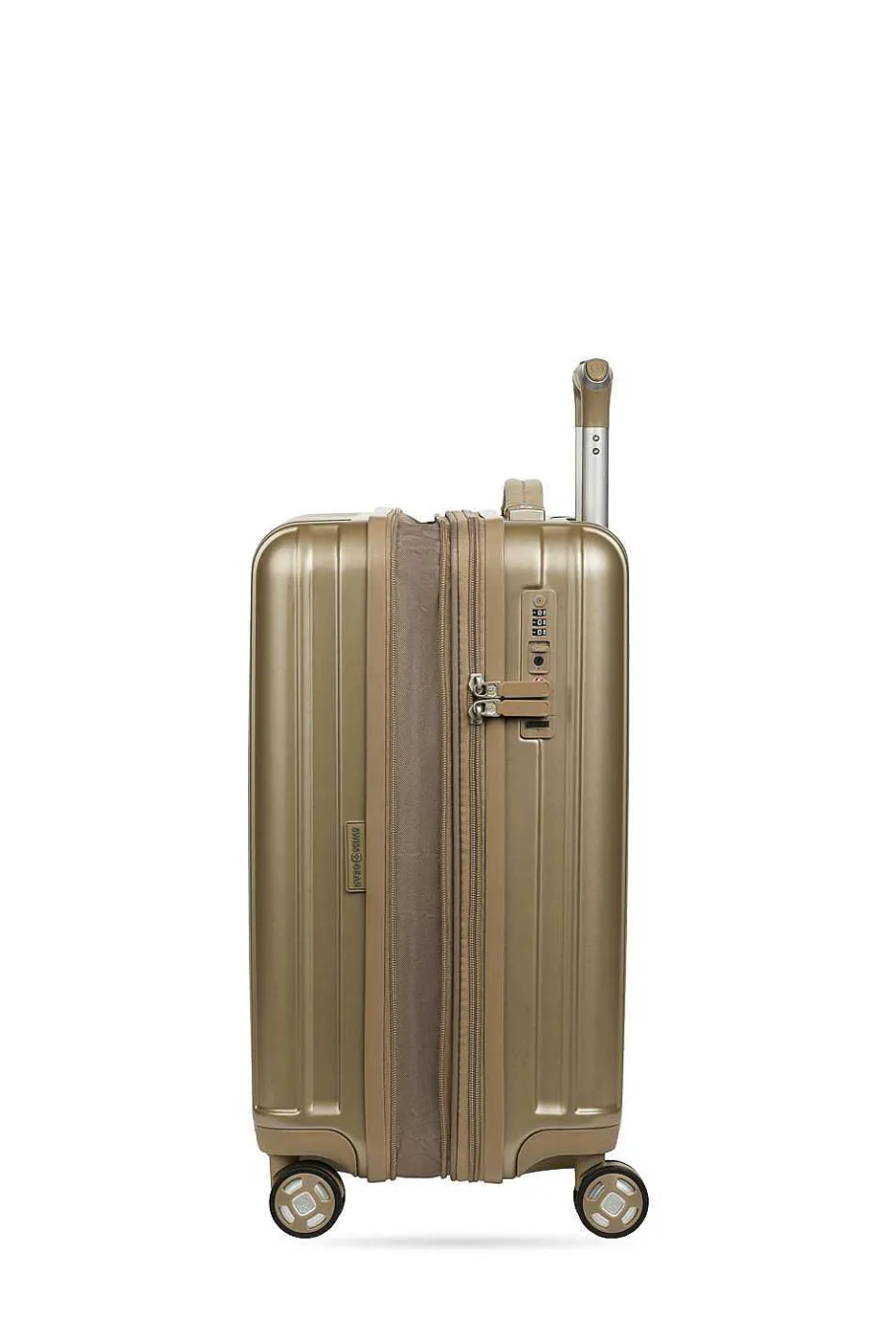 Hot SWISSGEAR 7910 20" Usb Expandable Carry On Hardside Spinner Luggage - Golden Sand