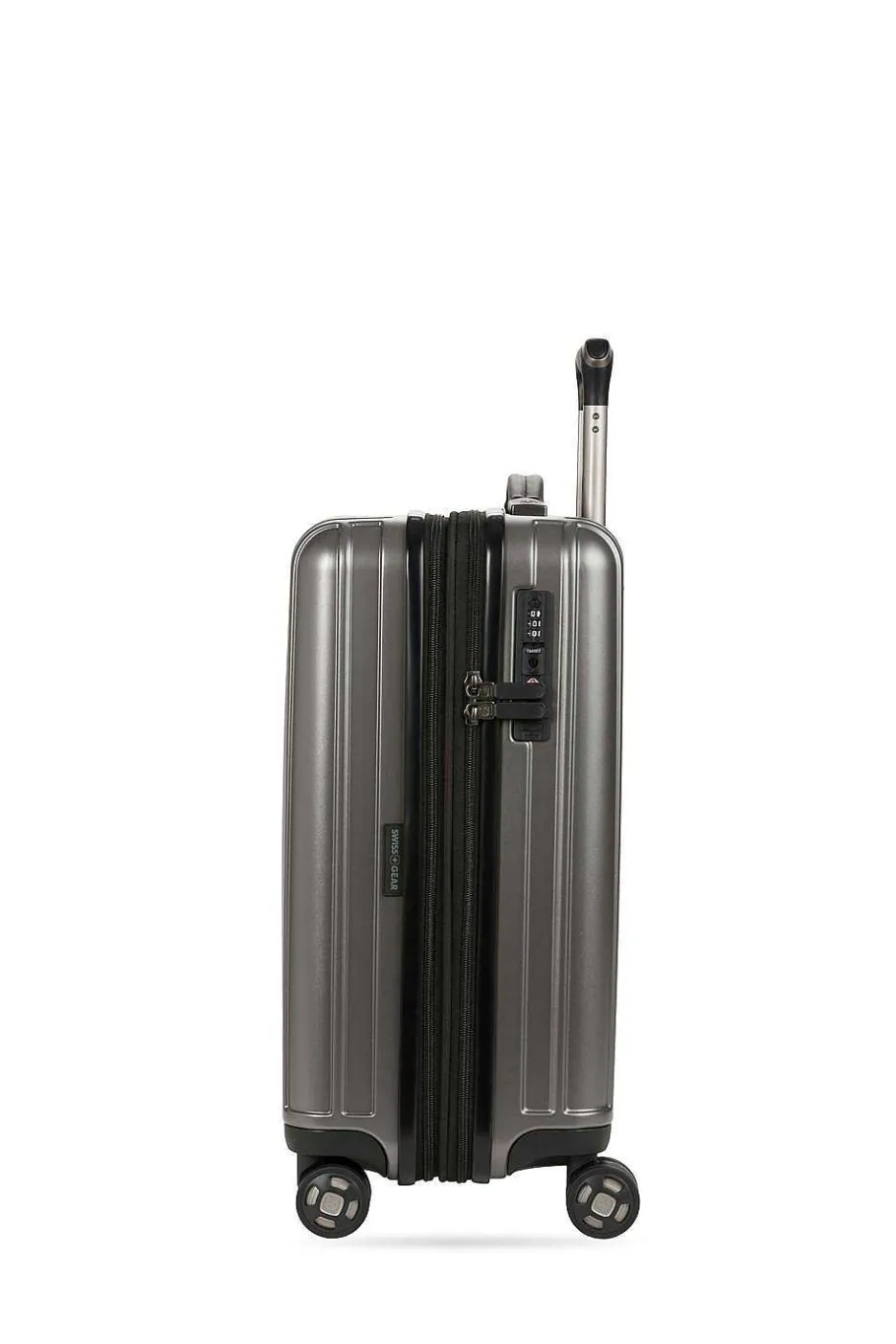 Flash Sale SWISSGEAR 7910 20" Usb Expandable Carry On Hardside Spinner Luggage - Gun Metal