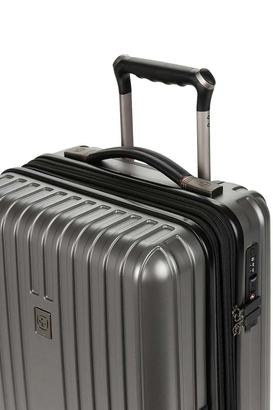 Cheap SWISSGEAR 7910 20" Usb Expandable Carry On Hardside Spinner Luggage - Gun Metal