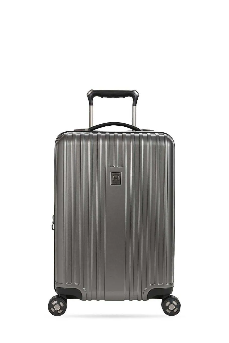 Fashion SWISSGEAR 7910 20" Usb Expandable Carry On Hardside Spinner Luggage - Gun Metal
