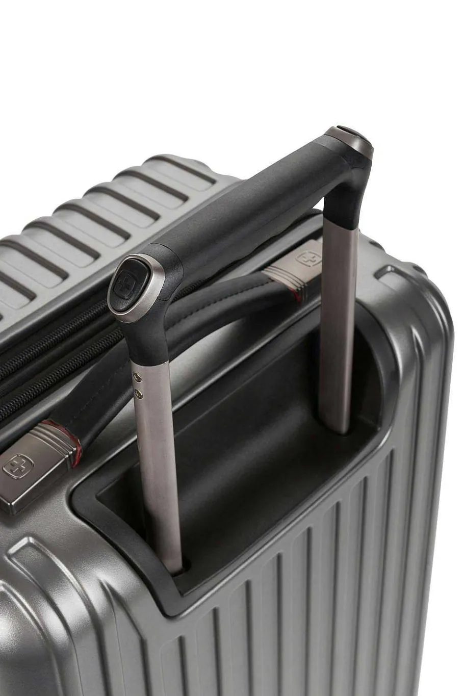 Flash Sale SWISSGEAR 7910 20" Usb Expandable Carry On Hardside Spinner Luggage - Gun Metal