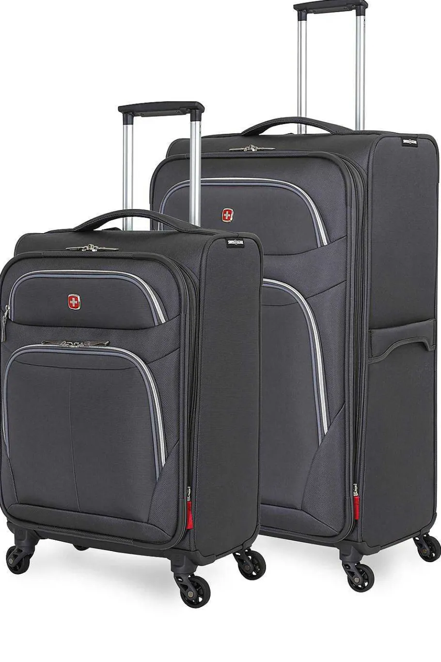 Store SWISSGEAR 6270 Expandable Liteweight 2Pc Spinner Luggage Set - Pewter