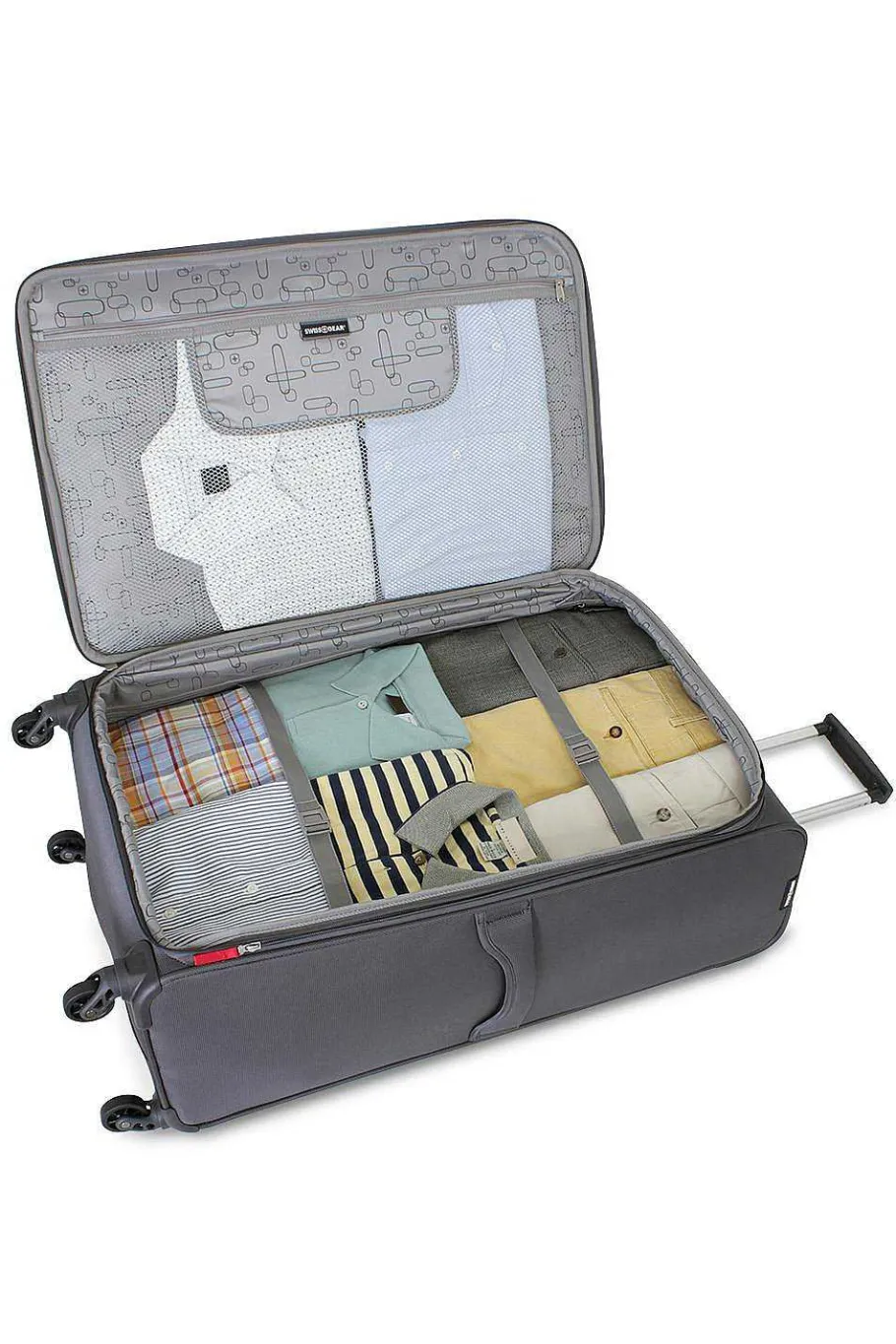 Flash Sale SWISSGEAR 6270 Expandable Liteweight 2Pc Spinner Luggage Set - Pewter