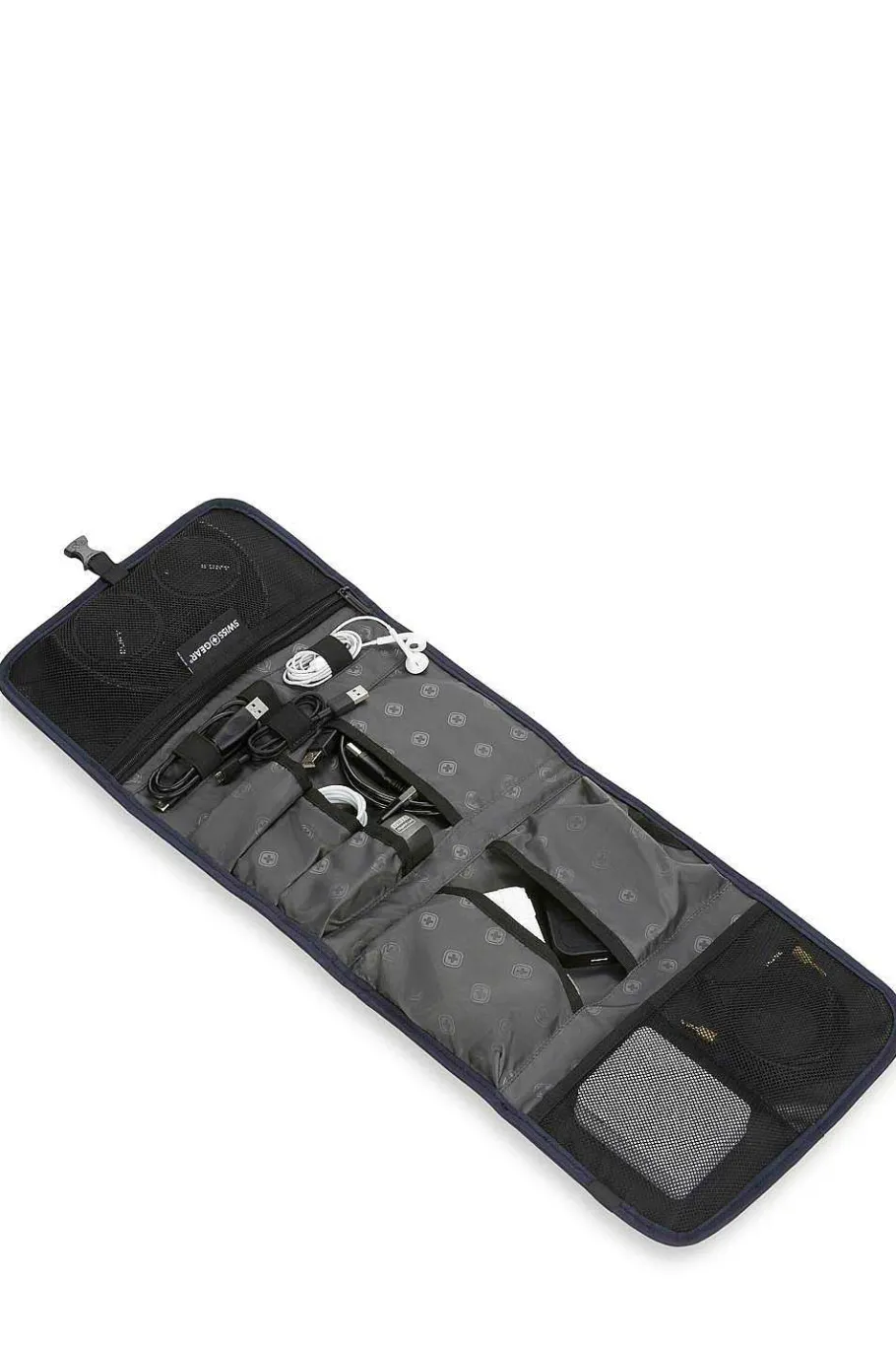 Shop SWISSGEAR 2696 Fold-Tech Organizer Dark Gray Heather | Noir Satin