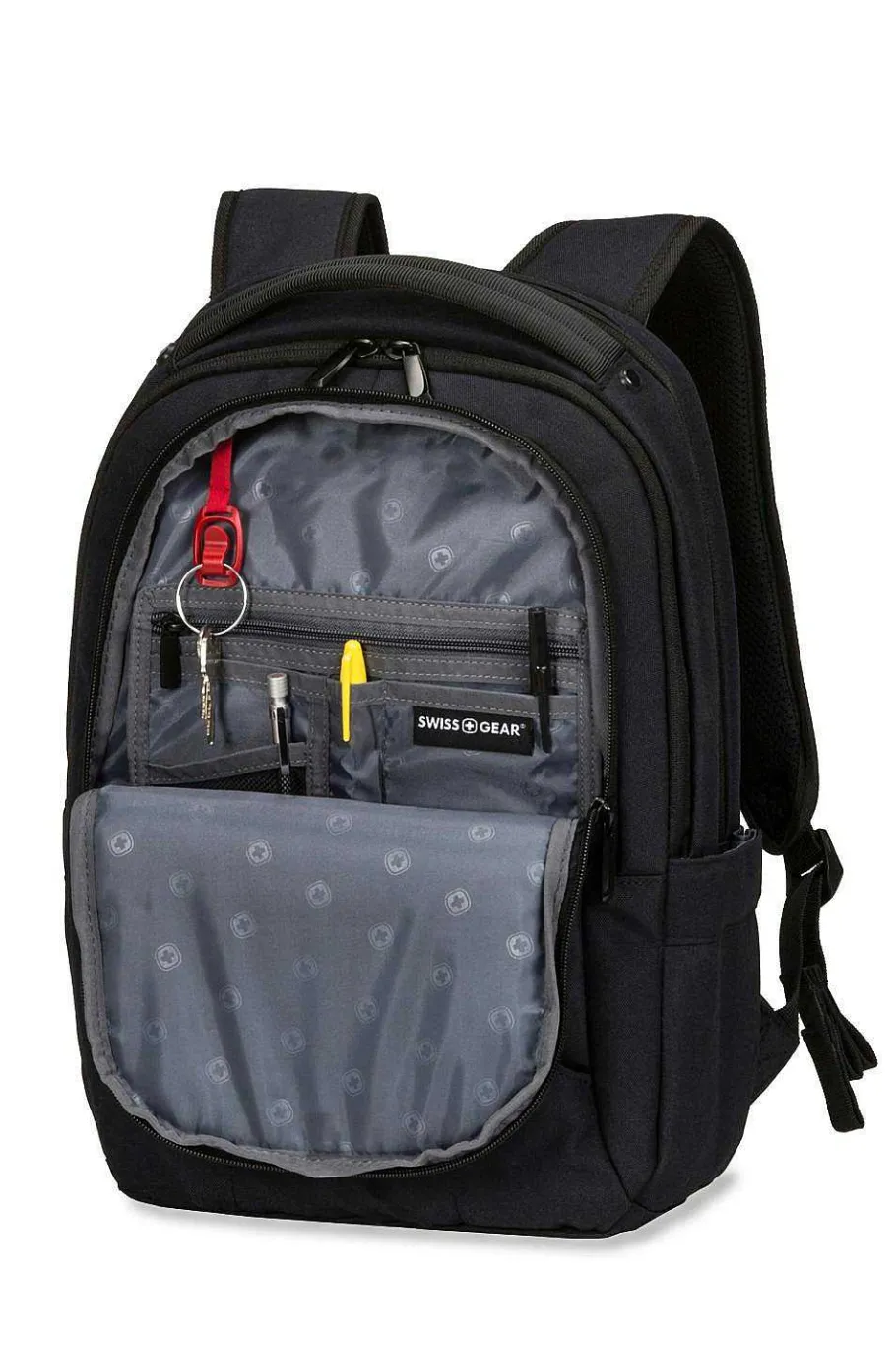 swissgear__laptop_backpack__blackwhite_logo_3.webp Clearance SWISSGEAR 3573 Laptop Backpack - Black/White Logo