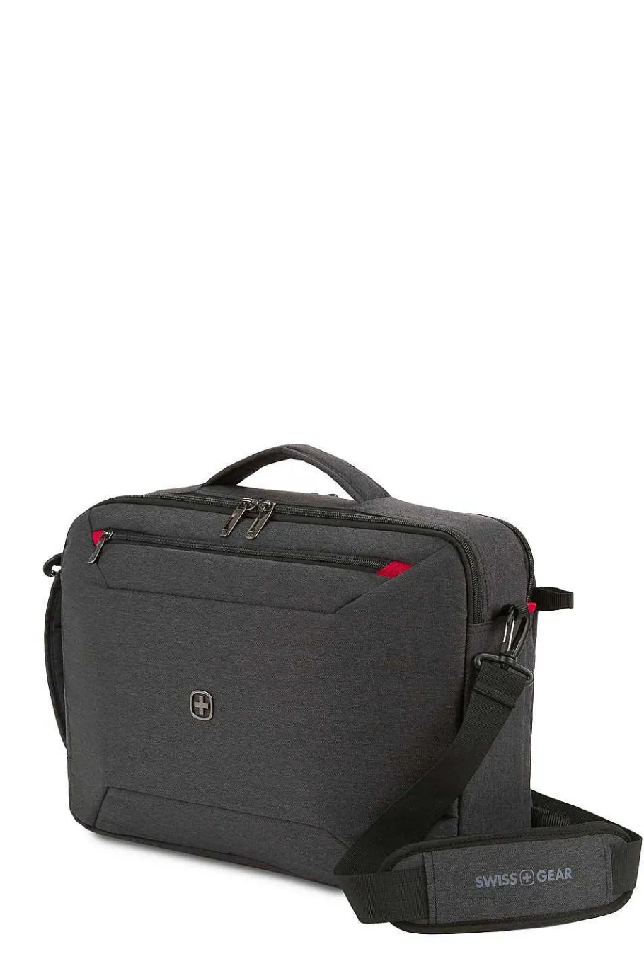 Fashion SWISSGEAR Mx Commute Hybrid Brief/Backpack - Charcoal Gray Heather