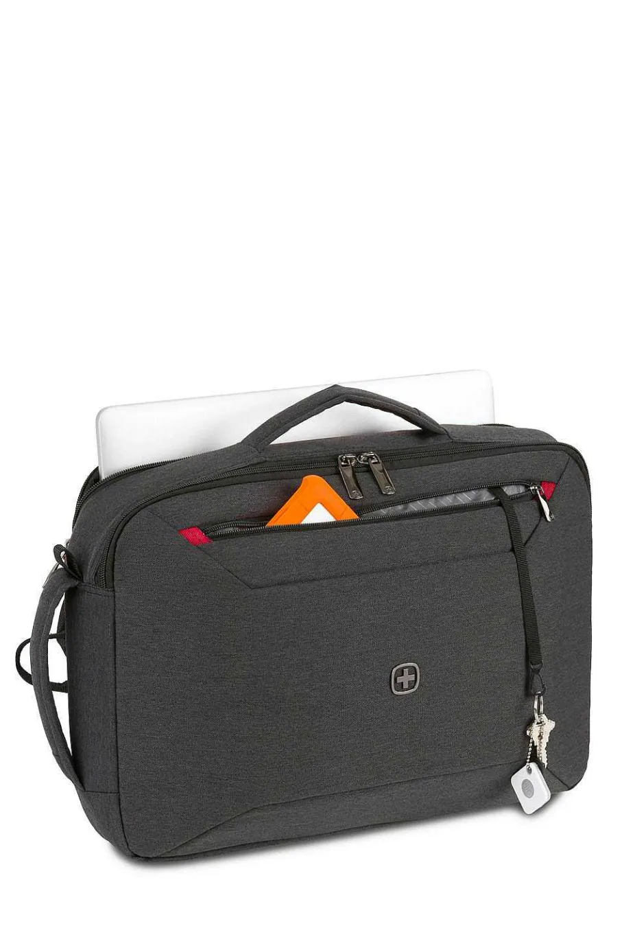 Fashion SWISSGEAR Mx Commute Hybrid Brief/Backpack - Charcoal Gray Heather