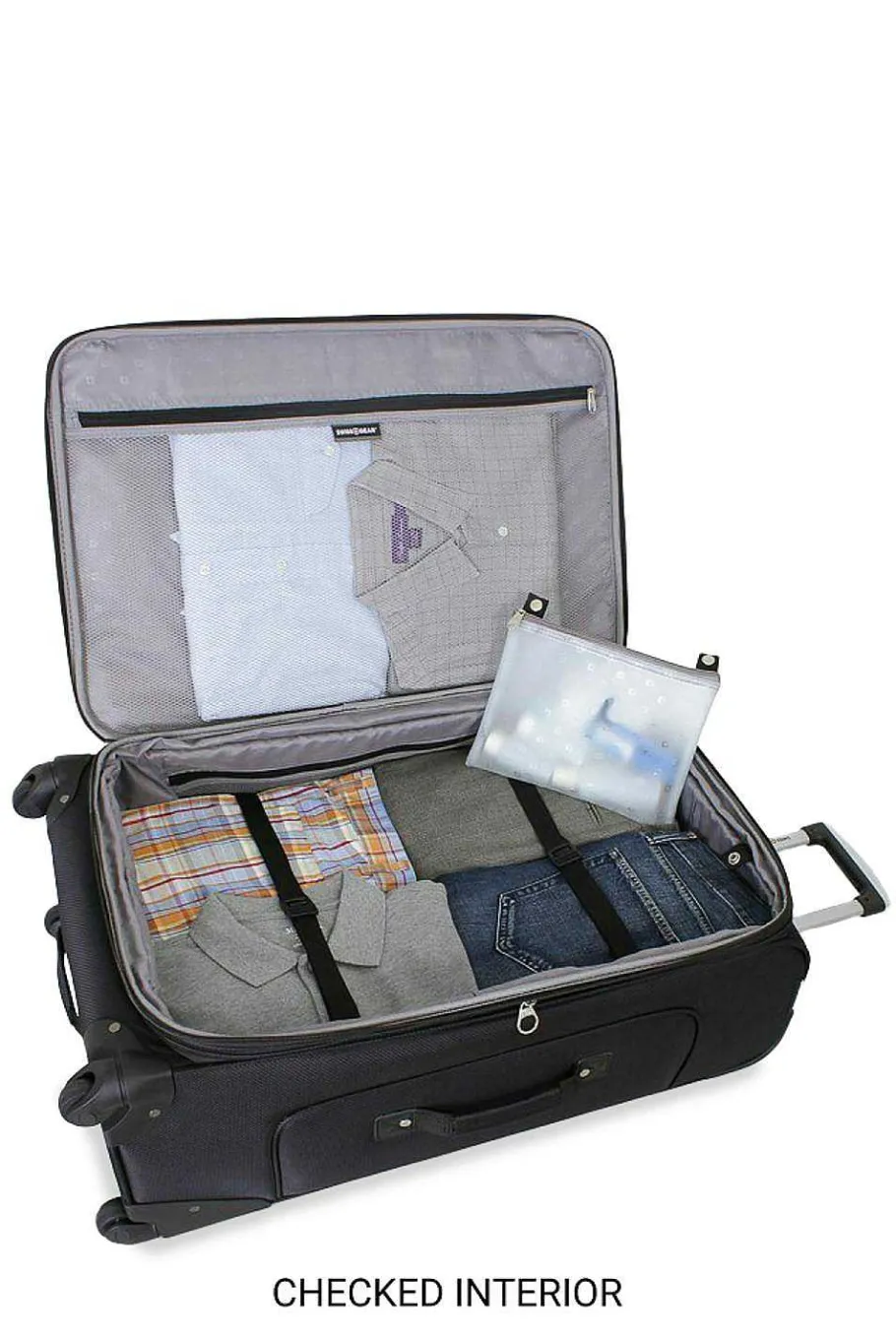 Sale SWISSGEAR Sion 6283 Expandable 3Pc Spinner Luggage Set Black | Blue | Burgundy | Dark Gray