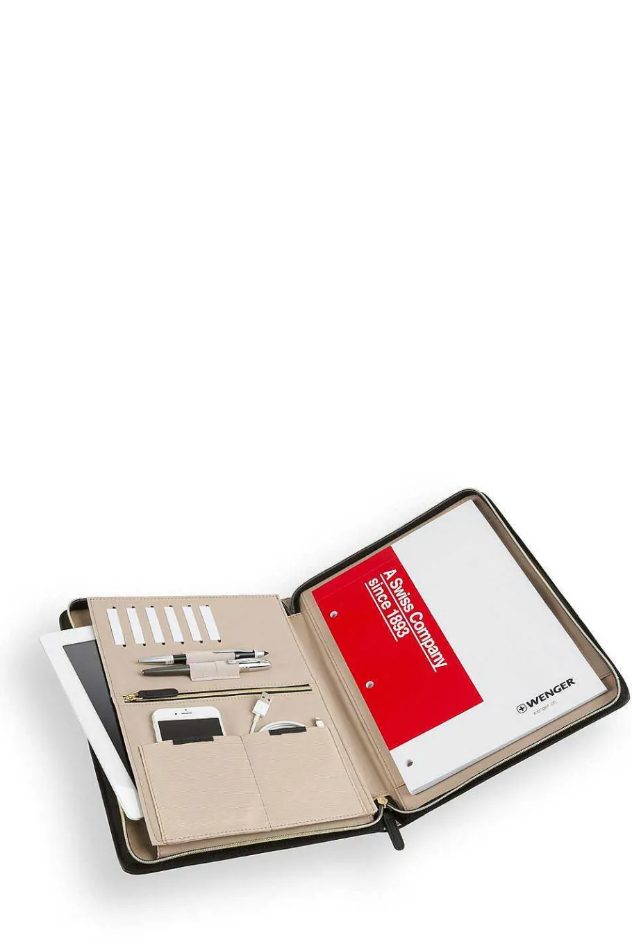 Clearance SWISSGEAR Wenger Amelie Zippered Padfolio Black | Navy