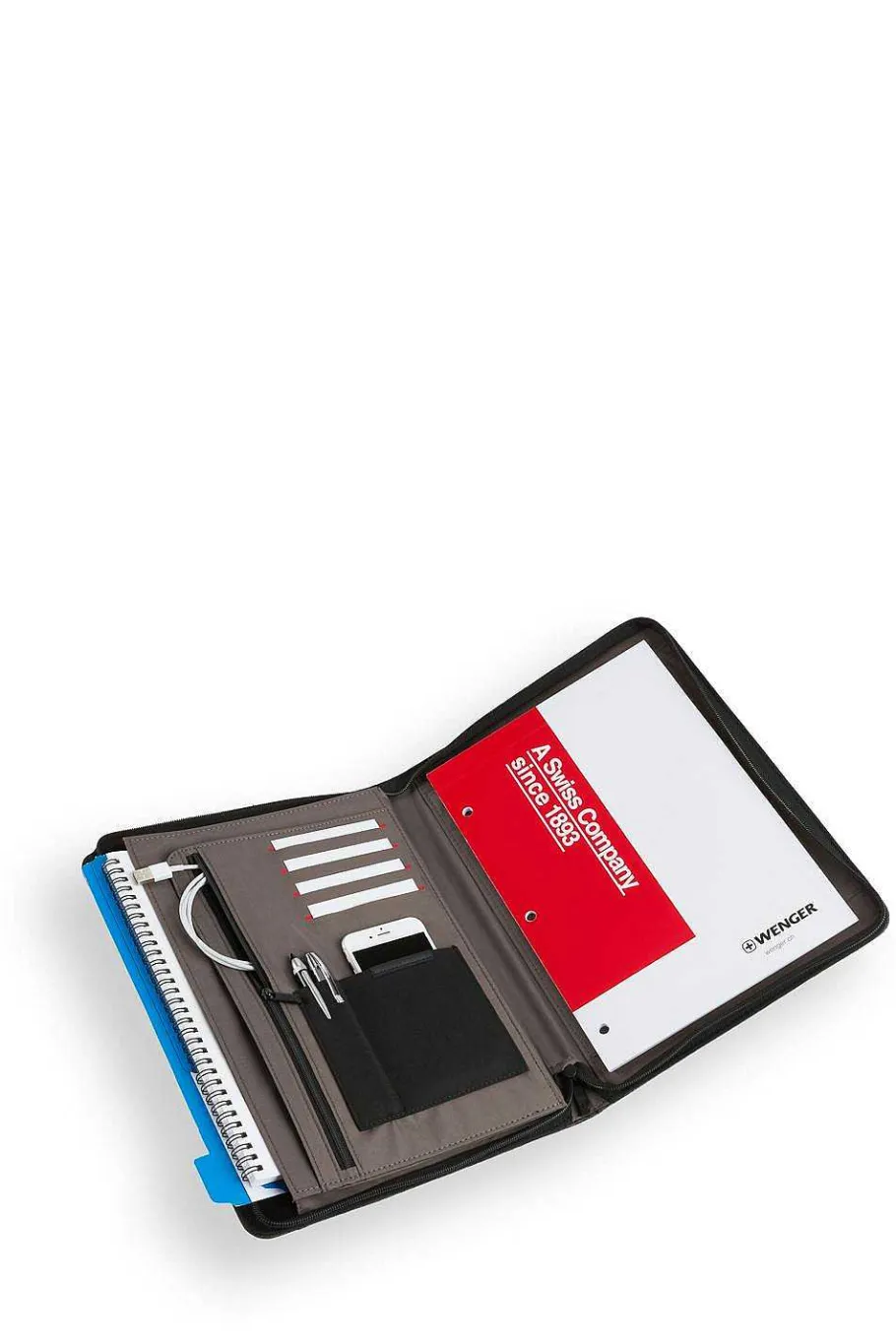 Discount SWISSGEAR Wenger Amplitude Padfolio - Gray Heather