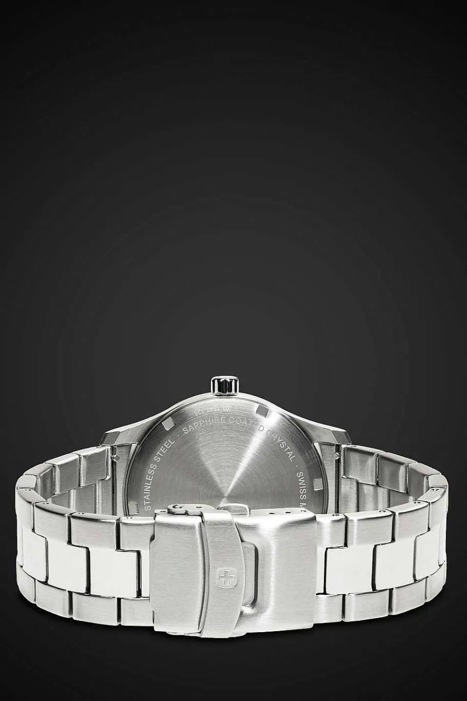 Shop SWISSGEAR Wenger Attitude Watch - Stainless Steel With Blue Dial And Stainless Steel Bracelet