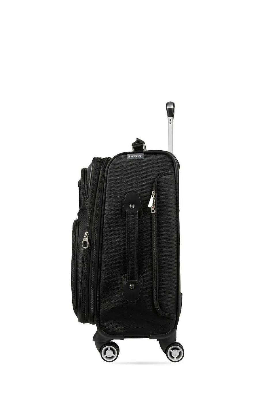 Cheap SWISSGEAR Wenger Identity Expandable Laptop Carry On Spinner Luggage - Black