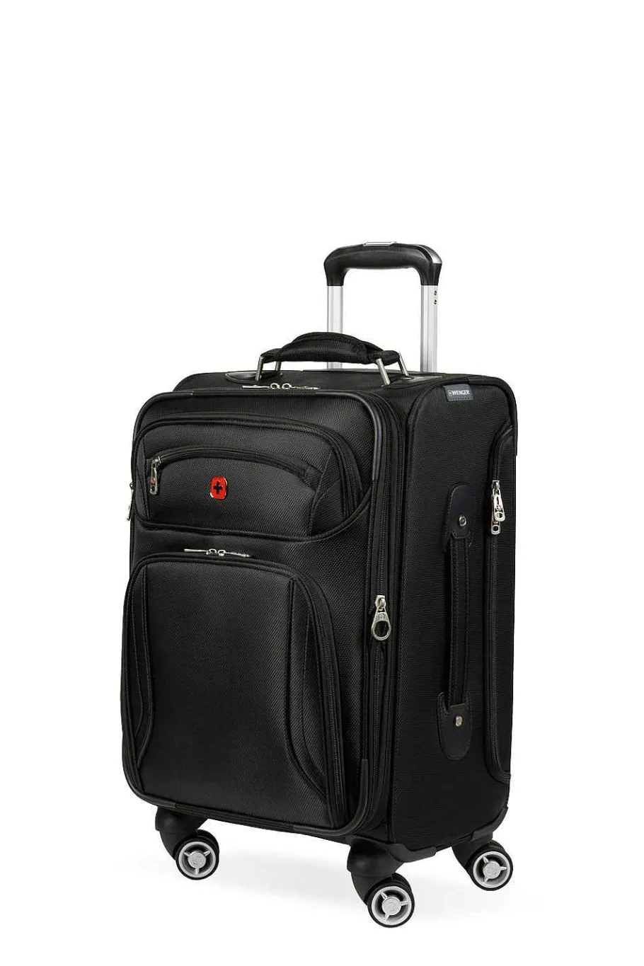 Cheap SWISSGEAR Wenger Identity Expandable Laptop Carry On Spinner Luggage - Black