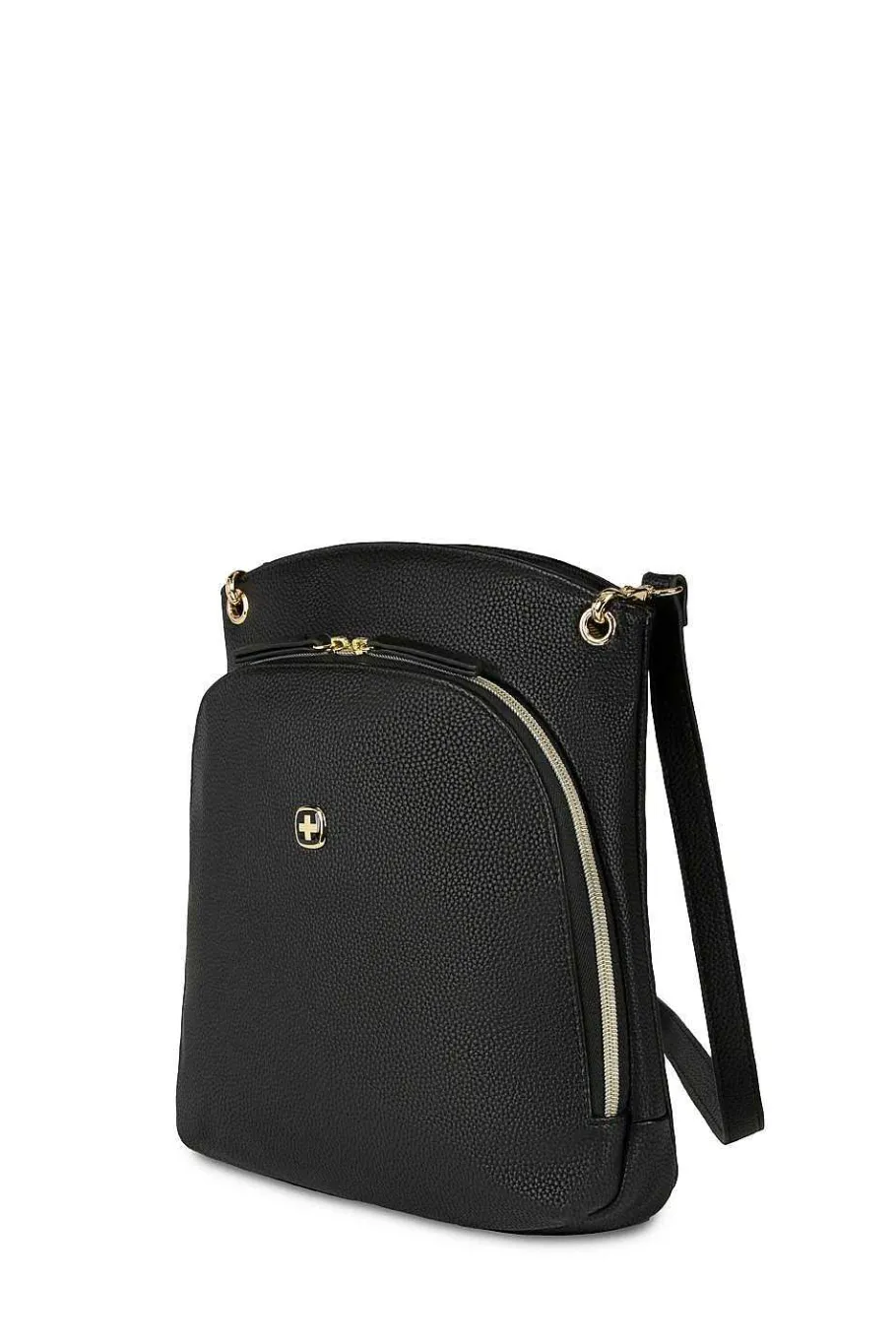 Shop SWISSGEAR Wenger Leasophie Tablet Crossbody Bag - Black/Sky Blue