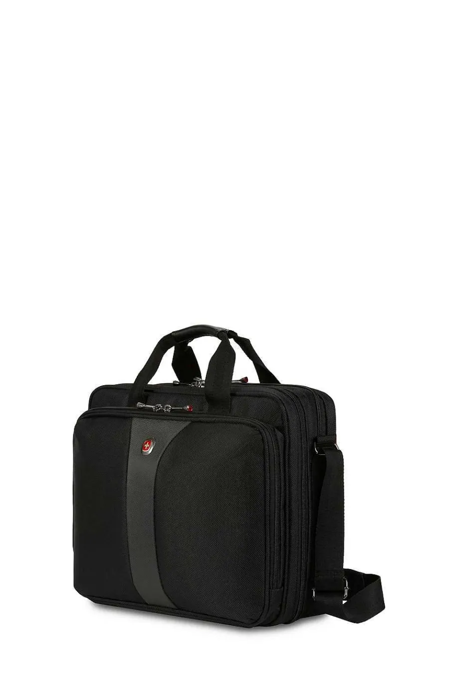 Hot SWISSGEAR Wenger Legacy 16 Inch Double Gusset Computer Case - Black/Gray