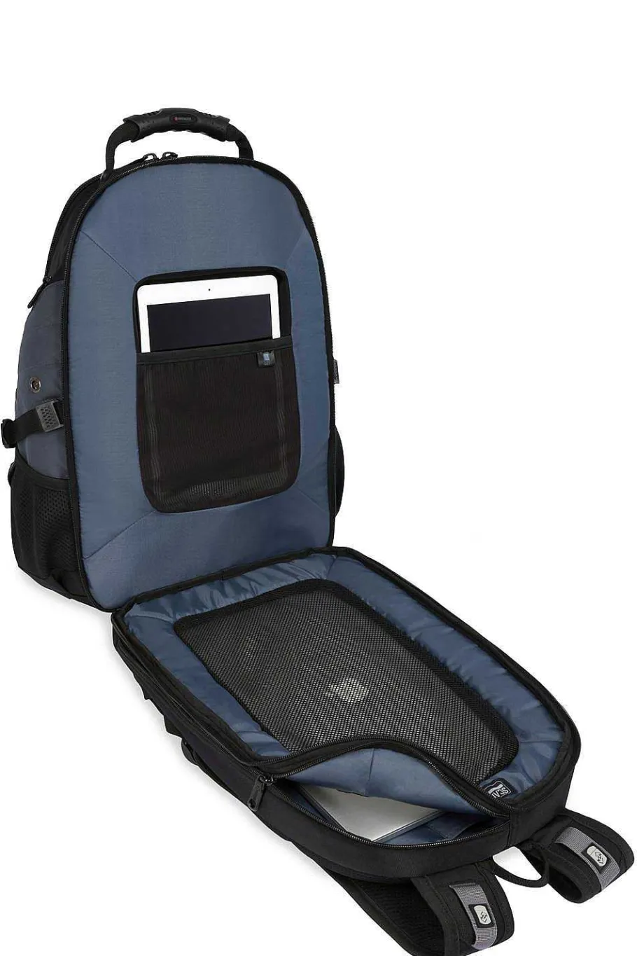 New SWISSGEAR Wenger Legend Scansmart Laptop Backpack - Black/Gray