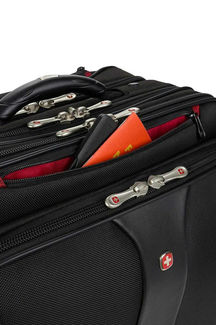 Best SWISSGEAR Wenger Patriot Wheeled Business Case With Removable Laptop Case - Black