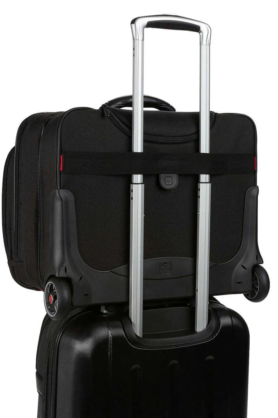 Best SWISSGEAR Wenger Patriot Wheeled Business Case With Removable Laptop Case - Black