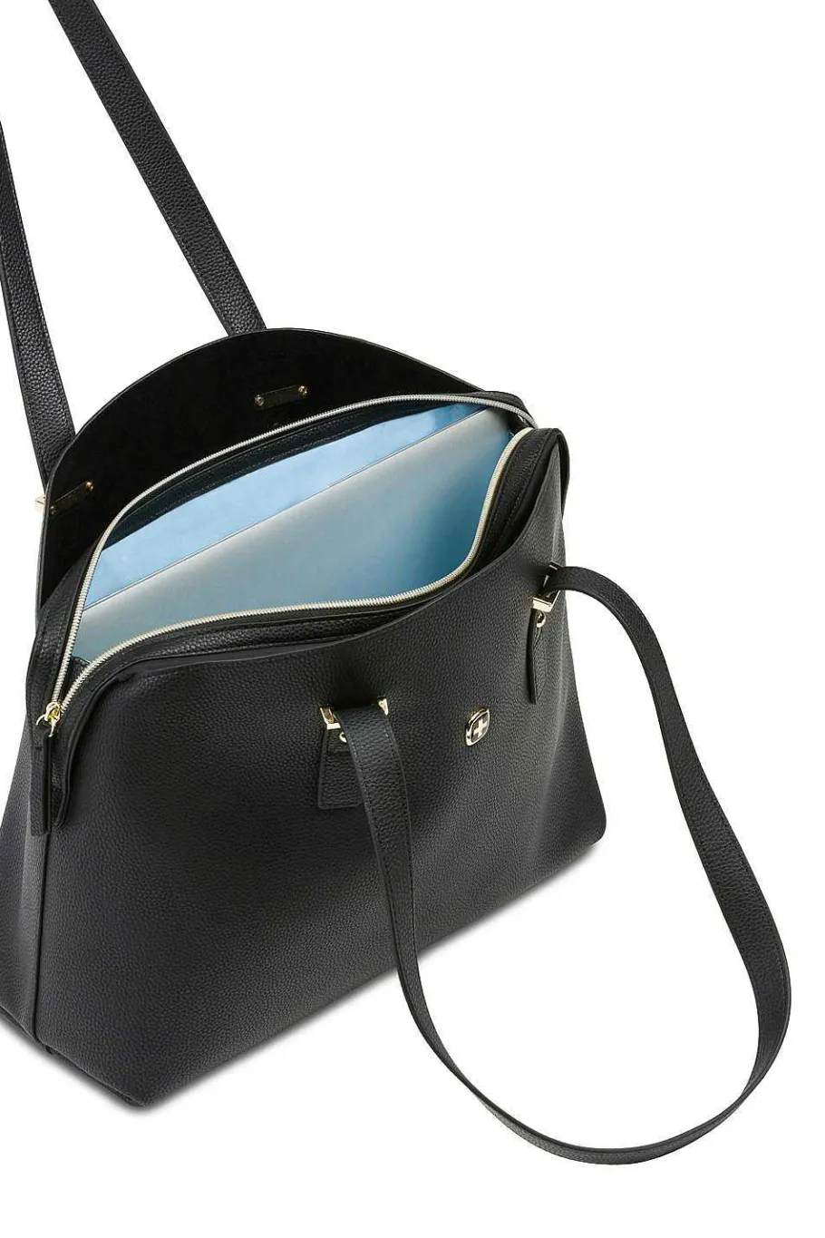 Online SWISSGEAR Wenger Rosaelli 14 Inch Laptop Tote - Black/Sky Blue