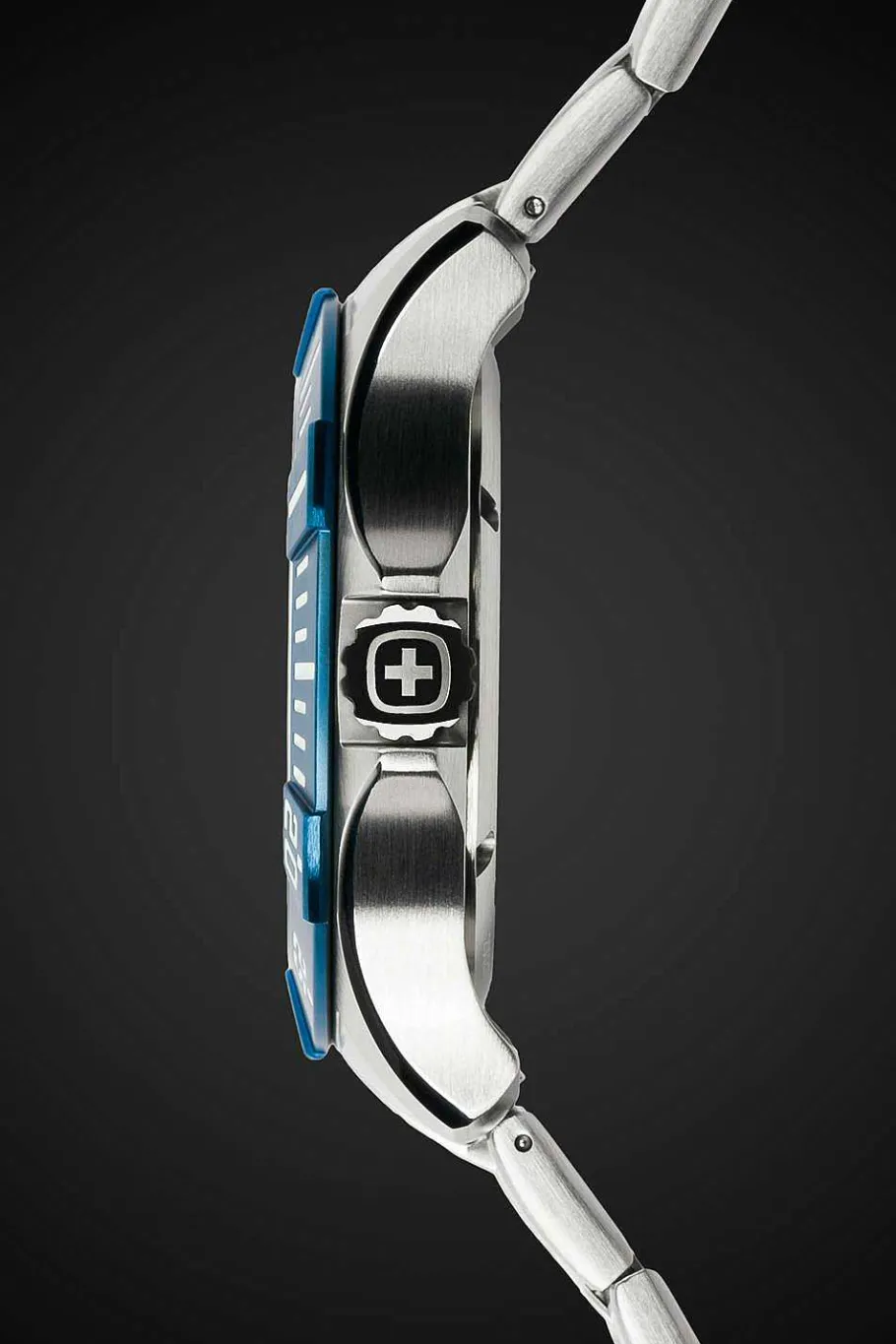 Outlet SWISSGEAR Wenger Seaforce Watch - Stainless Steel With Blue Dial And Stainless Steel Bracelet